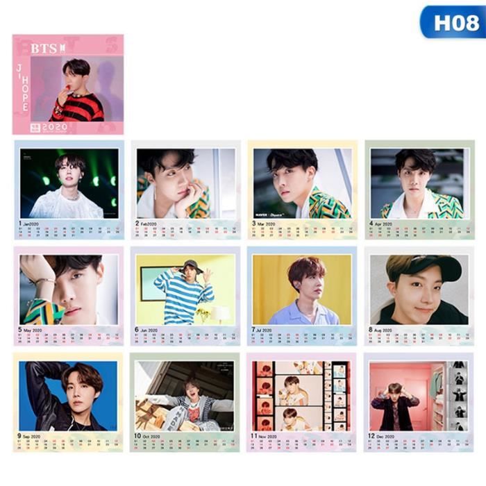 Nouveau calendrier Kpop Bts Bangtan Boys Photo Desk