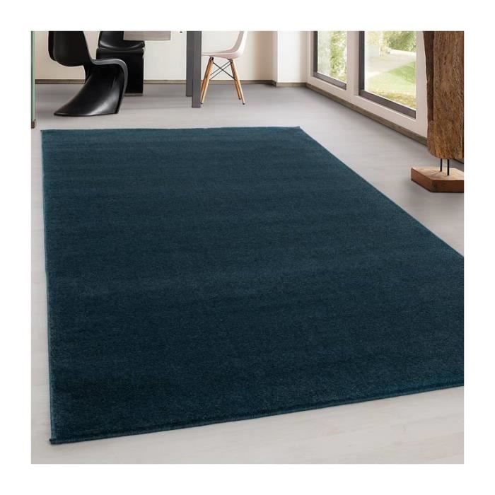 Tapis Chambre Salon Géométrique 3D Moucheté Multicolore Gris-Rouge-Jaune - Poils Courts 80x300 Cm, Polypropylène OEKO-TEX