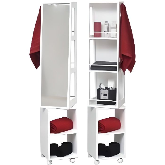 Colonne Miroir Pivotant Sur Roulettes Achat Vente Colonne