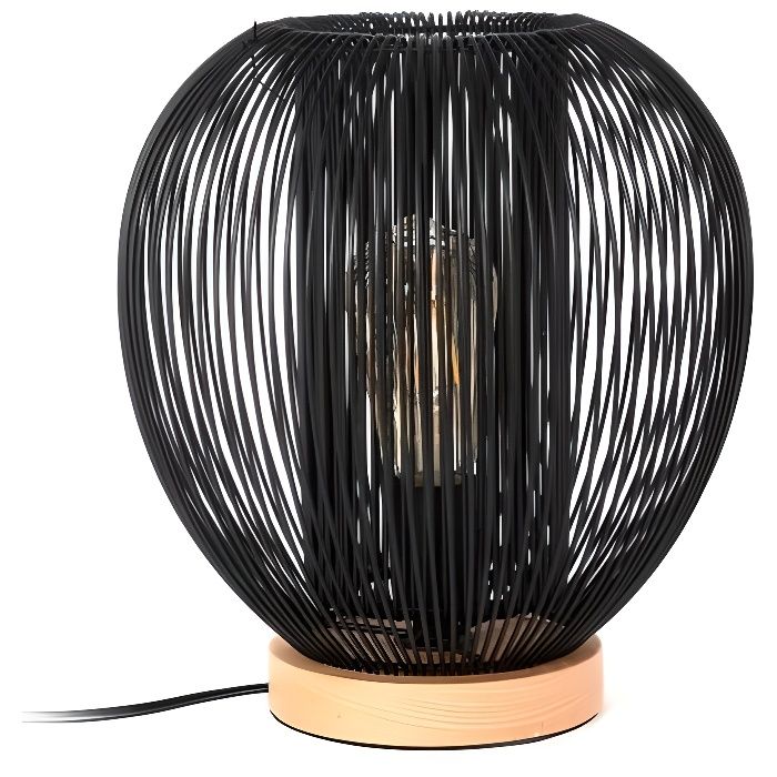 The Home Deco Light Lampe A Poser La12048 Boule Filaire Noir M4 Achat Vente Lampe A Poser La12048 Metal Cdiscount