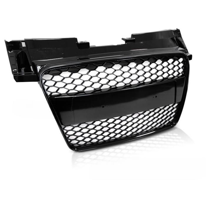Grille de calandre pour Audi TT 8J de 2006 a 2014 Look Sport Noir brillant-38601489