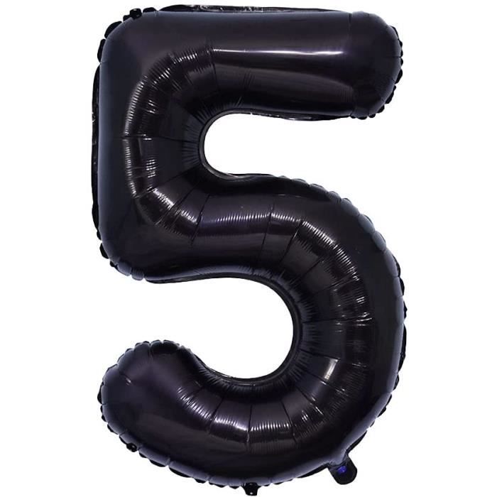 Jukyl 100cm Geant Ballon Chiffre 5 Noir 42 Pouces 0 1 2 3 4 5 6 7 8 9 Ballon Age Gonflable Anniversaire Helium Ballons Num 3381 Cdiscount Maison Jukyl 100cm Geant Ballon Chiffre 5 Noir 42 Pouces 0 1 2 3 4 5 6 7 8 9 Ballon Age Gonflable Anniversaire Helium Ballons Num 3381 Cdiscount Maison