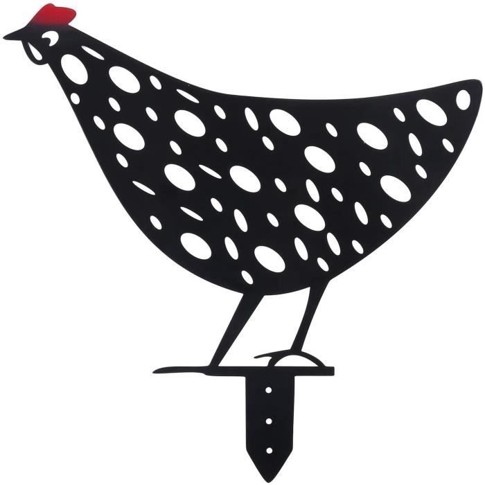 Statue De Coq En Résine - Statue De Jardin En Forme De Poule - Décoration D' Extérieur - Coq