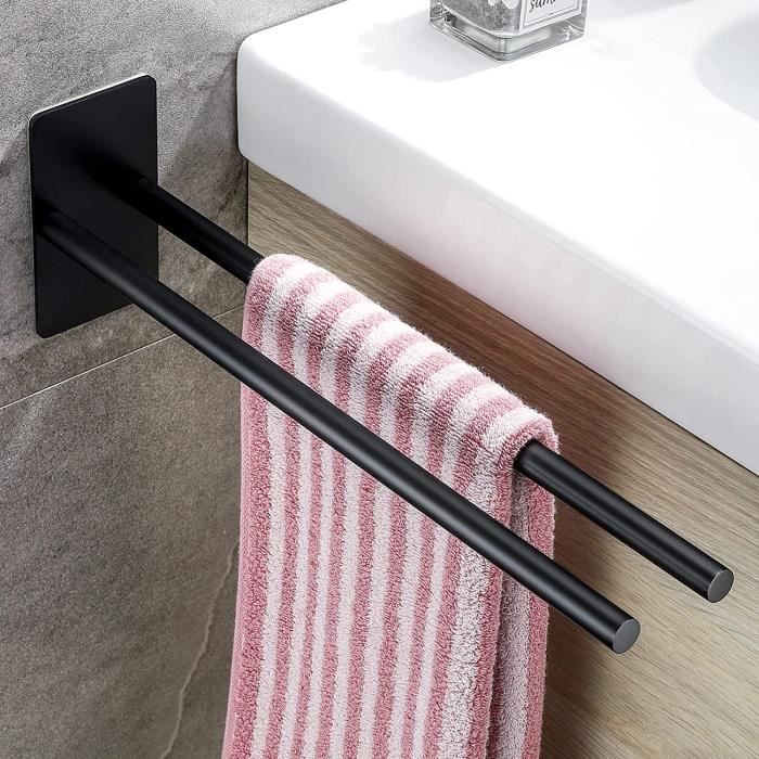 Porte Serviette Salle De Bain Double Porte Serviettes Sans Perçage