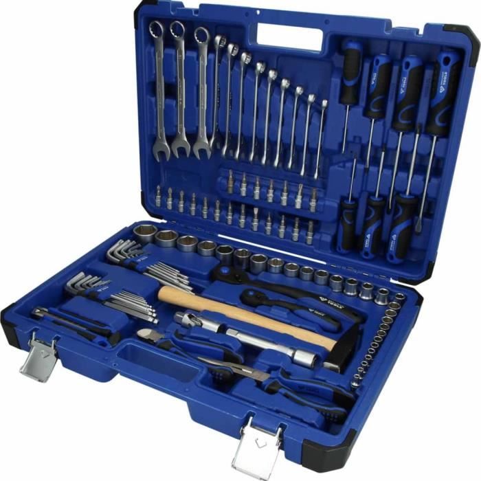 Set De 14 Outils Avec Boîte Mallette En Forme De Moto - Neuf Euroweb