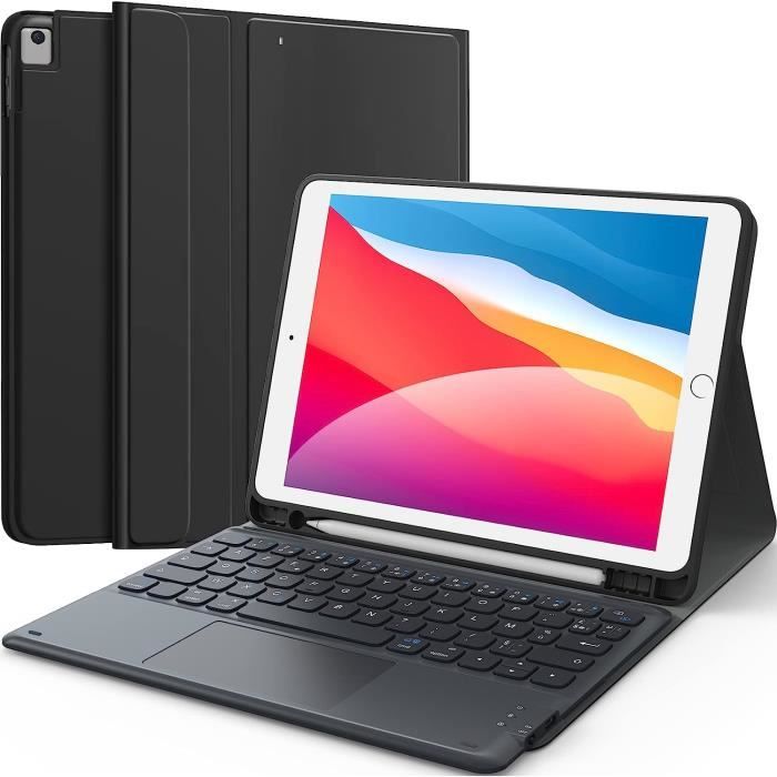Clavier Ipad 9Eme Generation, Coque Clavier Ipad 9E-8E-7E Generation  Azerty, Smart Touchpad Ipad 10.2 Clavier, Détachable San[N48] - Cdiscount  Informatique