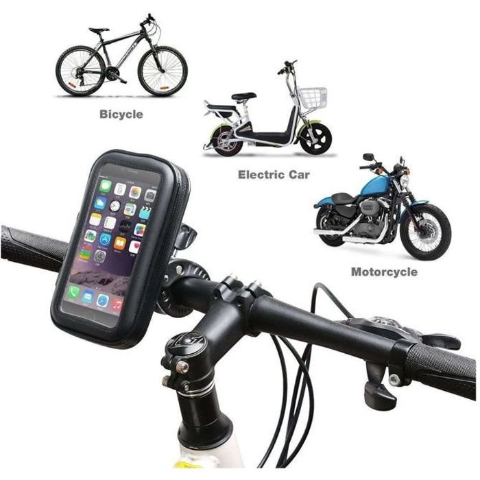 Support Téléphone pour Guidon de Vélo - Magnétique avec Pochette