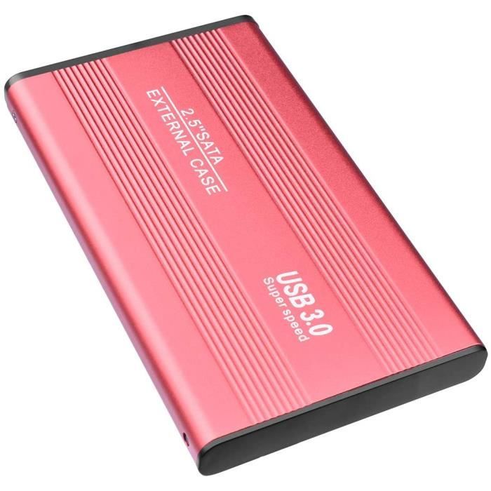 1to, Rouge Disque Dur Externe 1to Type C USB3.0 pour PC Xbox Mac Ordinateur de Bureaup Wii U 