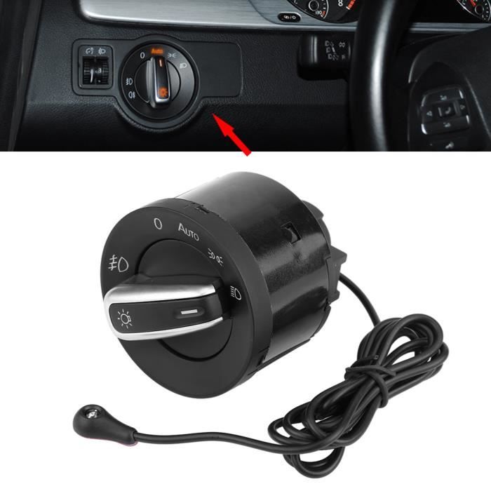 Module de capteur de lumière de commutateur de commande de lampe de phare automatique pour Golf MK5 MK6 Tiguan Touran Passat -ZOO