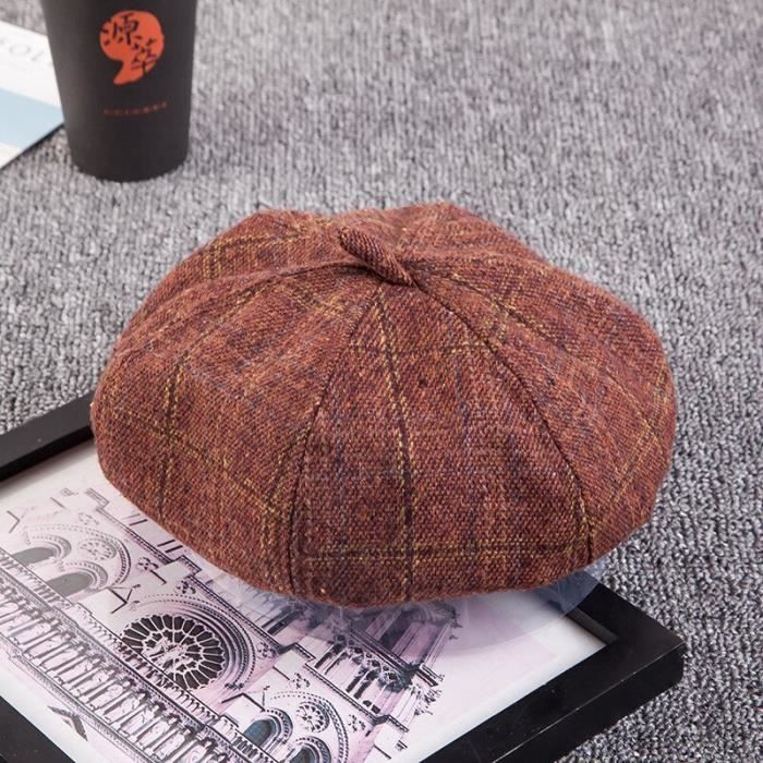 Casquette,Béret En Dentelle Perlée,style Rétro Européen Et Américain,couleur Unie,automne Hiver