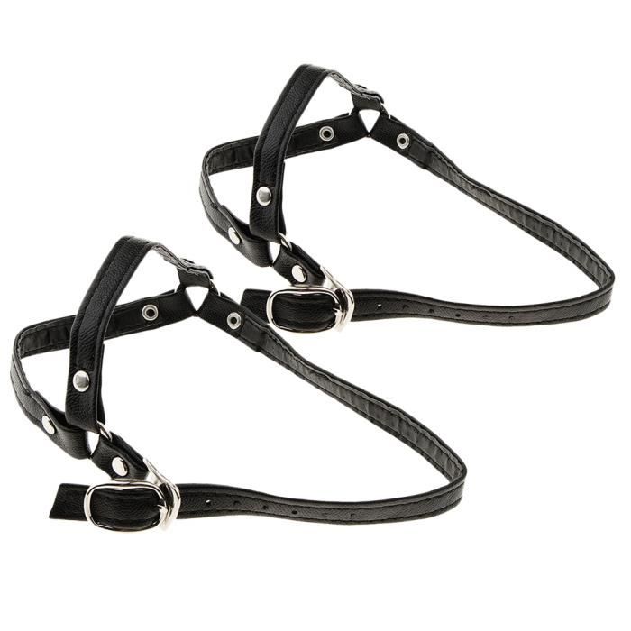 Simarro Lot De 3 Paires De Lacets Pour Talons - Élastiques Réutilisables - Paillettes - Lacets Amovibles Pour Maintenir Le Pied Fermement Dans Les Escarpins à Talons Hauts, Noir + Beige + Blanc