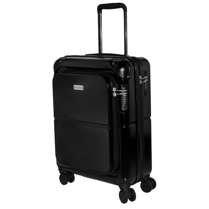 Bagage Cabine Chariot Amoveda Valise Avec Poignee Powerbank Tsa