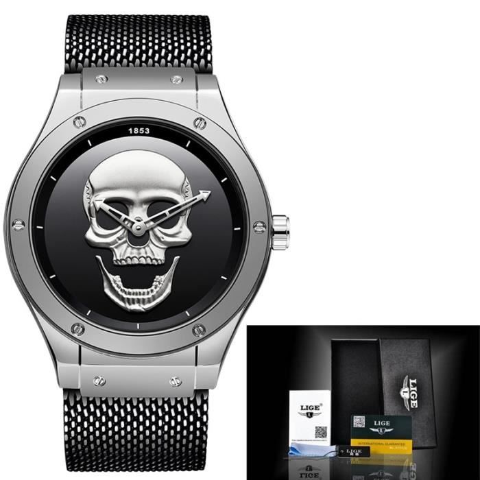 Montre tete best sale de mort marque
