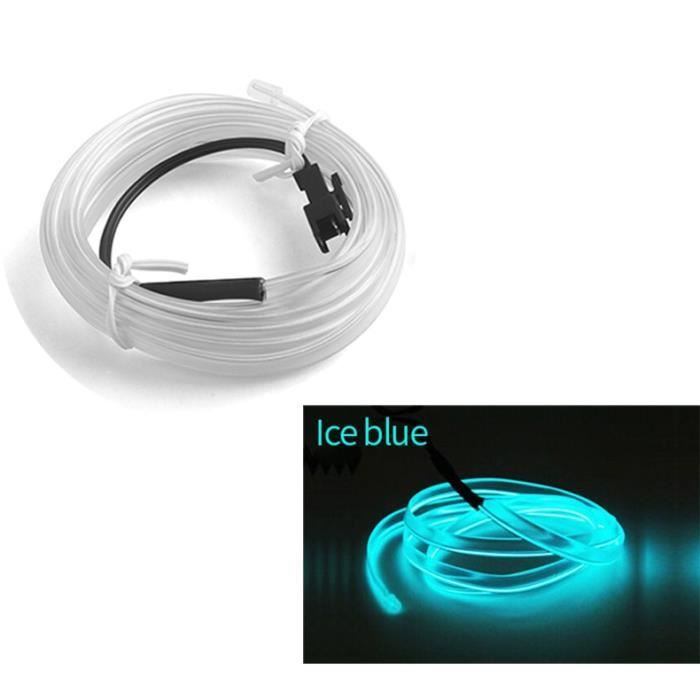 couleur bleu glacier taille 3M cablage Lumière d'ambiance LED USB 12V pour Audi Q5 A4 A3 A6 Bmw E90 E60 F30 E