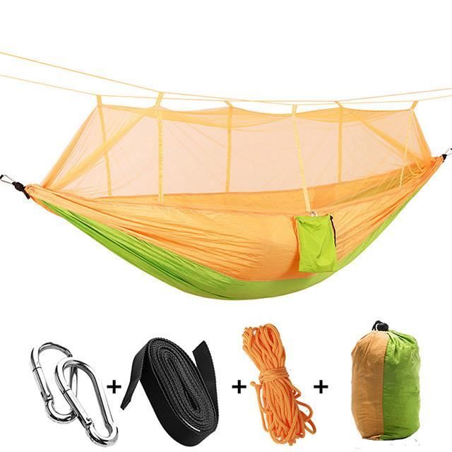 SALALIS Hamac Moustiquaire Ultra-léger 210T Grand Format 2 Personnes - Jardin