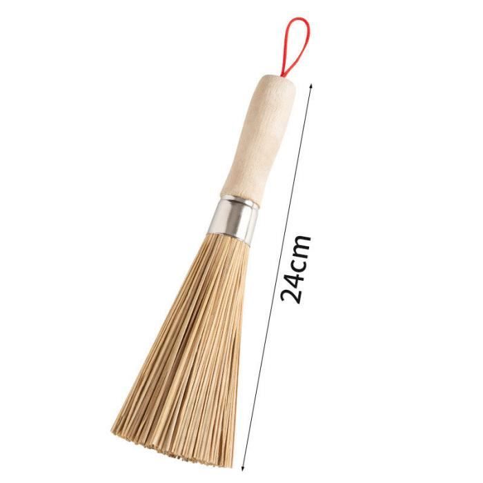 Brosse à Vaisselle En Bois Et Sisal - Nettoyage Casseroles Et Poêles - 7,8x5,5cm