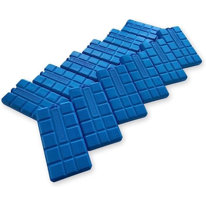 Toci – Lot De 6 Blocs Réfrigérants Minces 200 Ml, Bleus, Pour Glacière Ou Sac Isotherme – Fabriqués Dans L’UE
