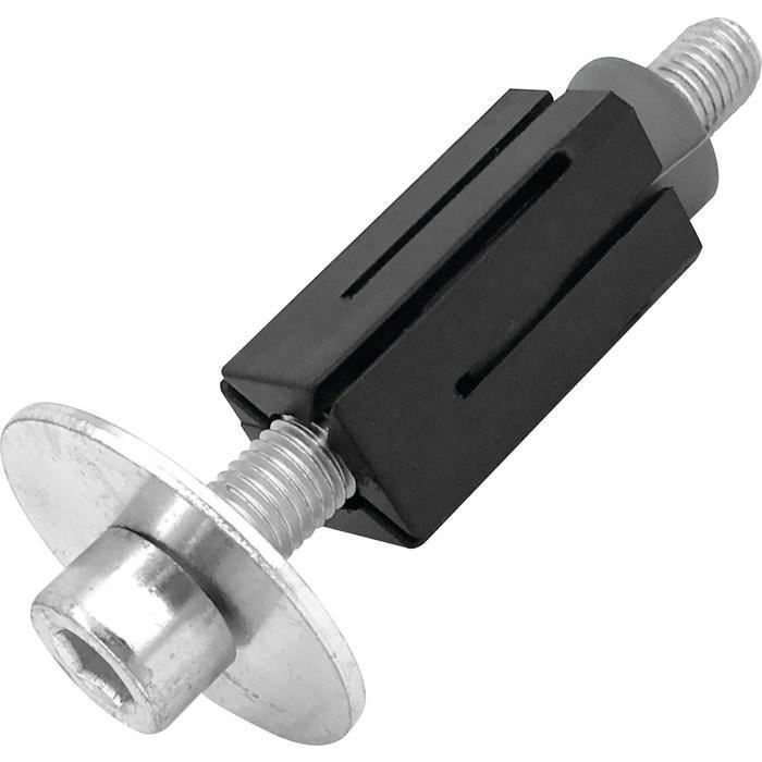 Fixation Roulette œil 10mm Douille Expansible Pour Tube Carré 24-27mm - Œil 10mm - Fixation Roulette Sécurisée Fixation Roulettes