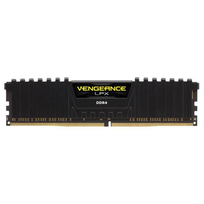 Vente Memoire PC Corsair Vengeance LPX, 64 Go, 4 x 16 Go, DDR4, 2133 MHz, 288-pin DIMM, Noir pas cher Vente Memoire PC Corsair Vengeance LPX, 64 Go, 4 x 16 Go, DDR4, 2133 MHz, 288-pin DIMM, Noir pas cher