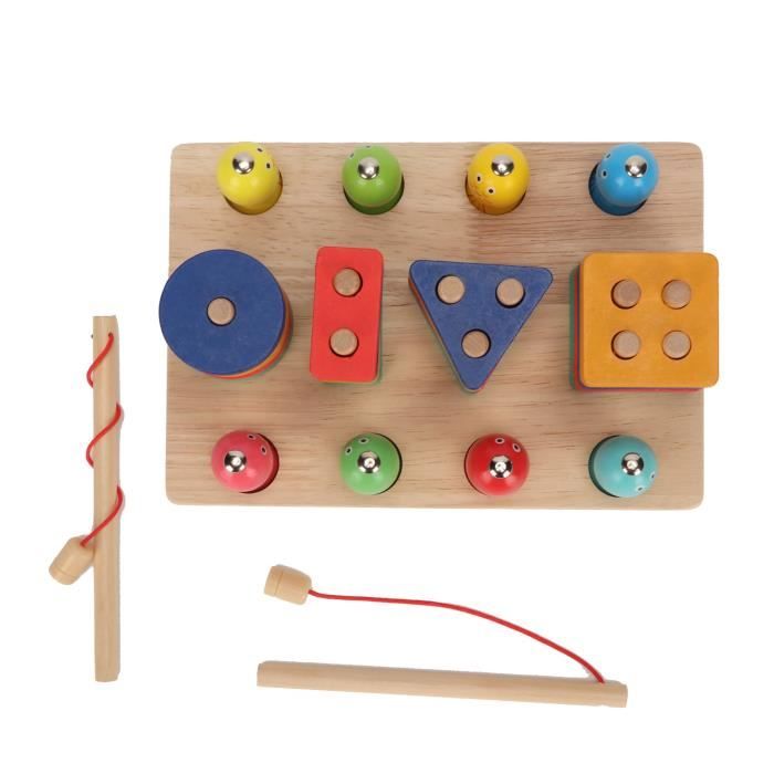 LAN Jouet Ducatif En Bois Pour Enfants - Trieur De Formes 2 En 1 ...
