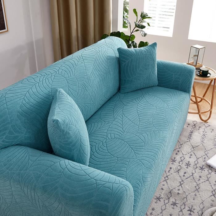 Housse élastique Pour Canapé Trois Places, Résistante Aux Taches  Gris Clair Largeur Du Canape 183 Cm 230 Cm 99207819
