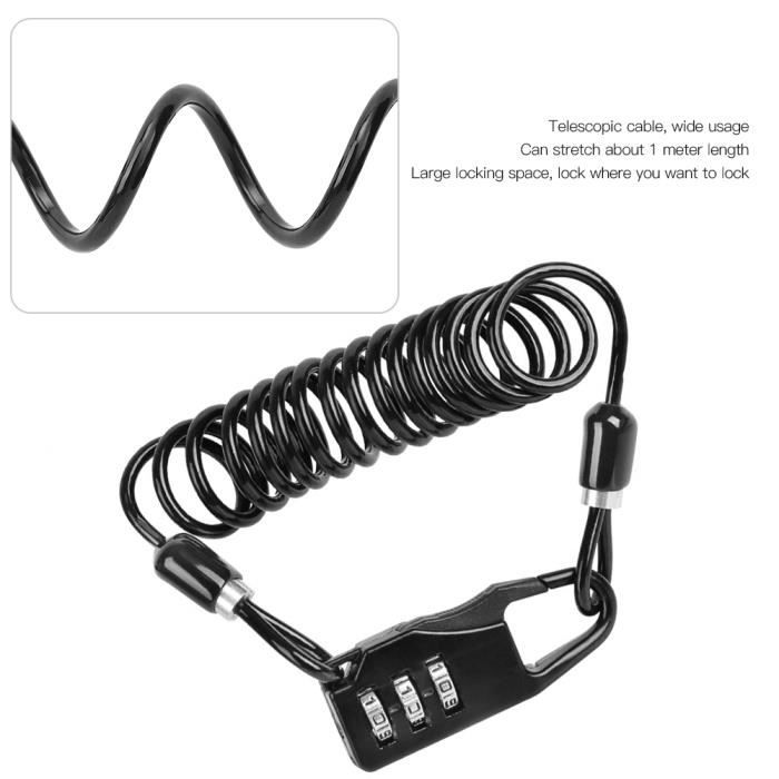 Trust-Verrouillage de code de vélo Serrure à code à combinaison à 4