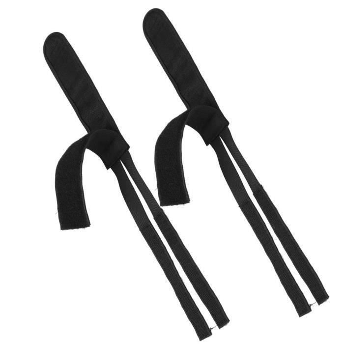 Bangcool Pédale de Vélo Sangles Universelles 2 Paires de Pieds de Vélo