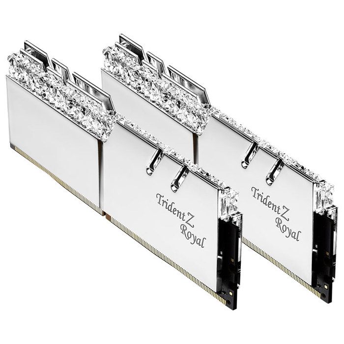 Vente Memoire PC G.SKILL Mémoire PC Trident Z ROYAL - 16 Go - PC4-28800 / DDR4 3600 Mhz F4-3600C18D-16GTRS DDR4 - Gris pas cher Vente Memoire PC G.SKILL Mémoire PC Trident Z ROYAL - 16 Go - PC4-28800 / DDR4 3600 Mhz F4-3600C18D-16GTRS DDR4 - Gris pas cher