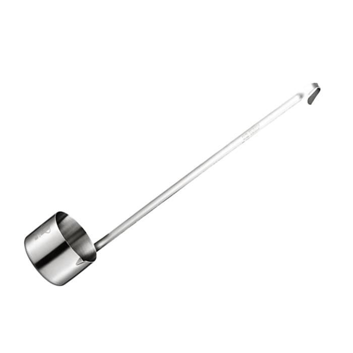 QANYEGN Louche à Vin En Inox 500 Ml – Long Manche 43 Cm, Précise Et Sans Goutte Pour Cave Et Cuisine