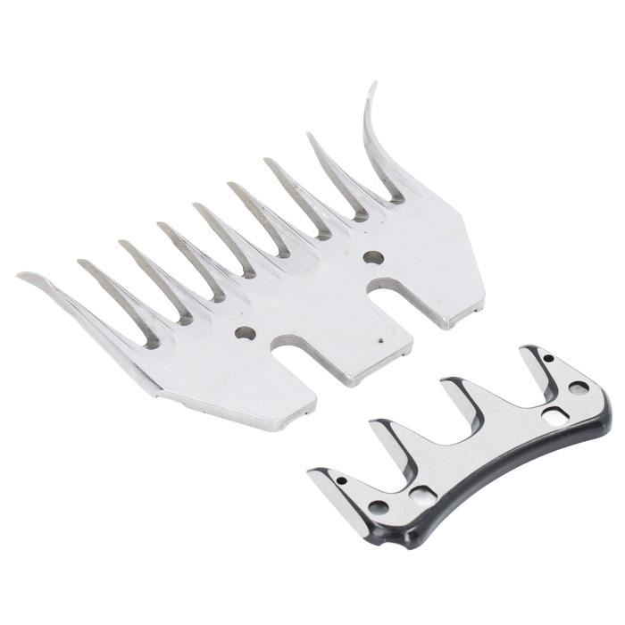 Comparer les prix de HURRISE Lame Tondeuse Mouton 9 Dents Courbées, Coupe Précise et Durable, Convient à Toutes les Tondeuses