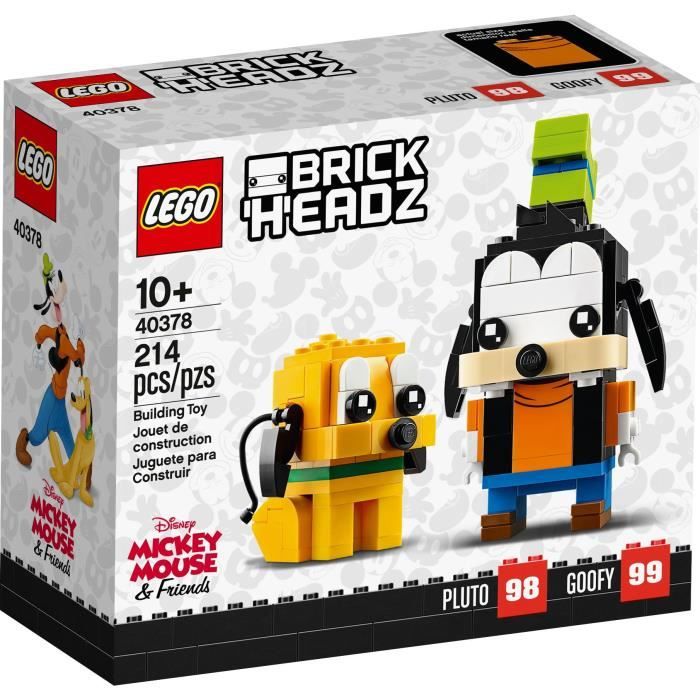 LEGO BRICKHEADZ - LEGO - 40378 - Dingo et Pluto - Noir - Boîte neuve et scellée