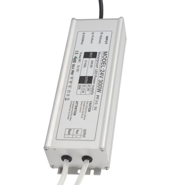 OFFCUP Transformateur LED 12V 60W IP67 Étanche - Pilote LED Tension Constante