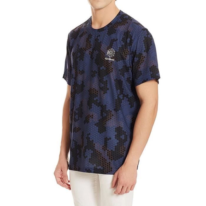 tee shirt reebok homme beige