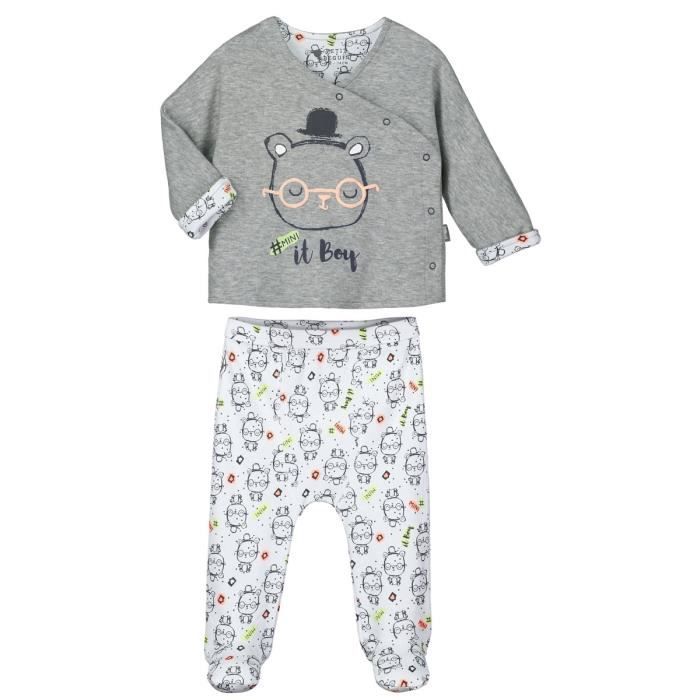 Ensemble Bebe Garcon 2 Pieces Avec Pieds Mini Boy Multicolor Cdiscount Pret A Porter