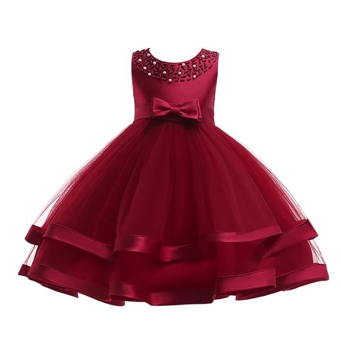 Robe De Soiree Bordeaux Enfant Achat Vente Pas Cher