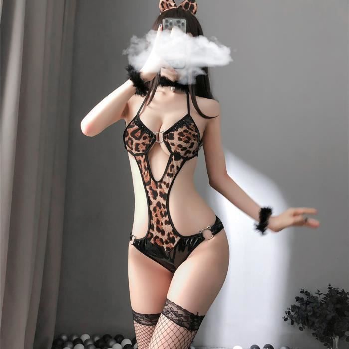 Pyjama,Pyjama Noir En Satin Sexy, Dos Nu, Avec Pantalon, Ample