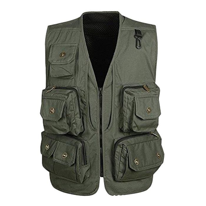 Gilet sans manche homme chasse deals