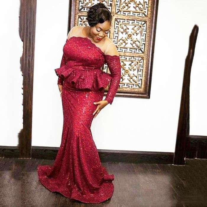 Robe grande taille paillette on sale