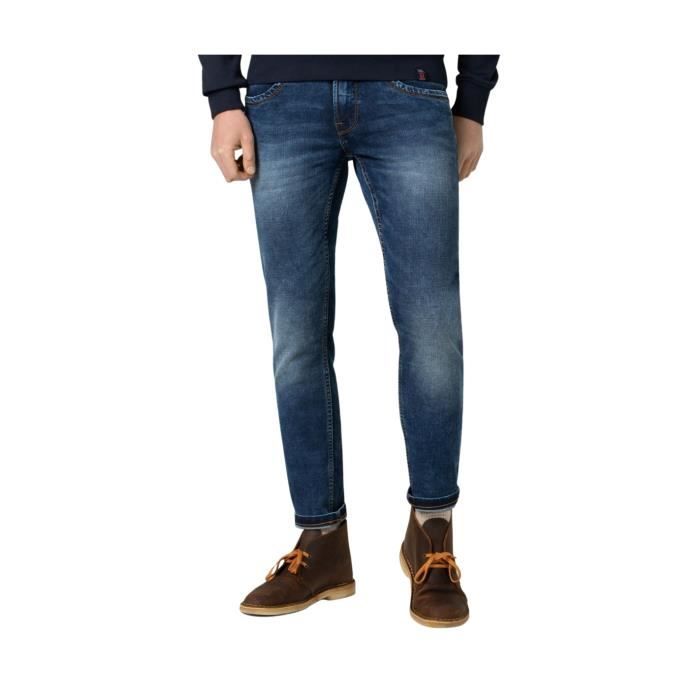 Jean slim Costello Timezone Homme Bleu Taille haute Coupe slim Bleu Cdiscount Pret a Porter