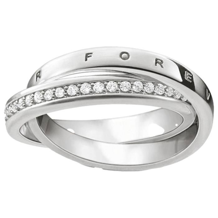 Anneaux en argent THOMAS SABO TR2099 051 14 56 Femme Zircone blanche