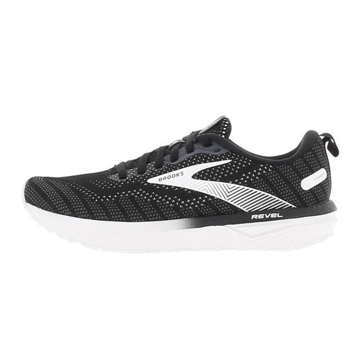Chaussures running Revel 6 Brooks Mixte Noir Route Performances de running et polyvalence
