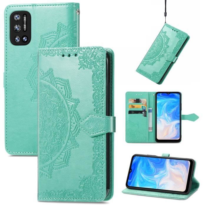 Housse Portefeuille Pour Doogee N40 Pro - Neuf, Noir Similicuir - Protection Complète