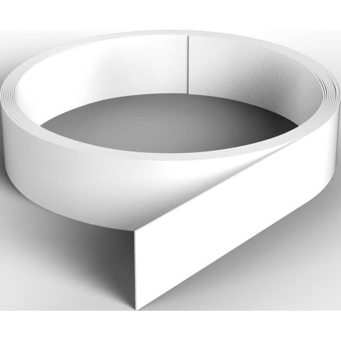 Profilé PVC adhésif champlat - NORDLINGER PRO - 260m - Blanc - 20mm - Bâtiment