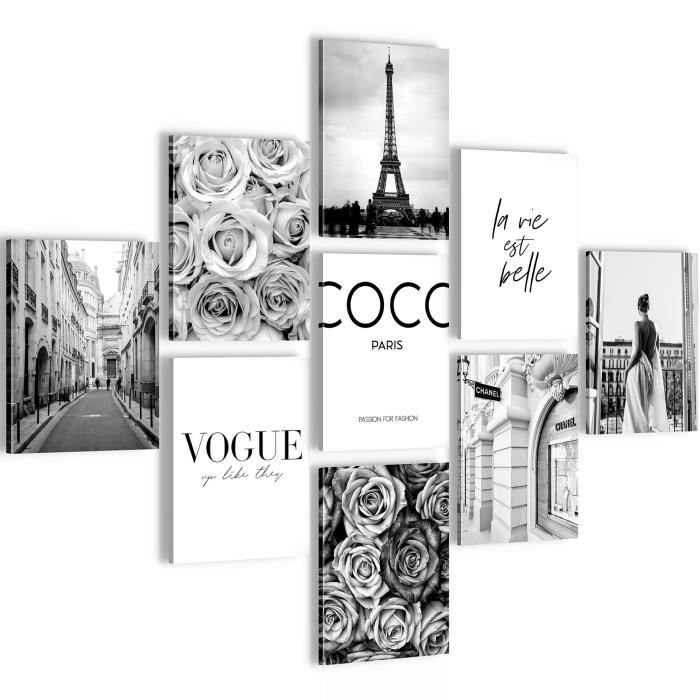 Lot De 4 Affiches Préppy Rose Tendance - Décoration Murale Chic Pour Chambre, Salon Ou Bureau - 20x25 Cm