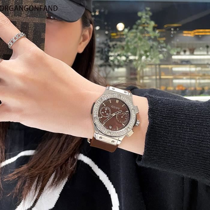 Montre gros outlet cadran femme