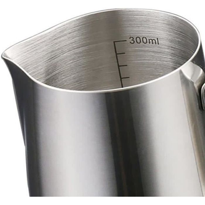 Pot à lait gradué en acier inoxydable - 350 ml