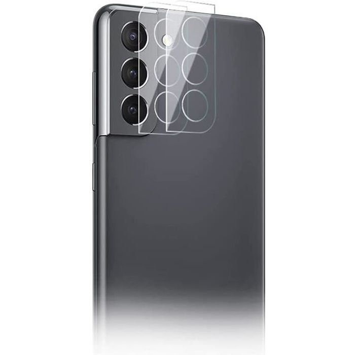 Protection Caméra pour Samsung S21 FE 5G [Lot de 2] Verre Trempé
