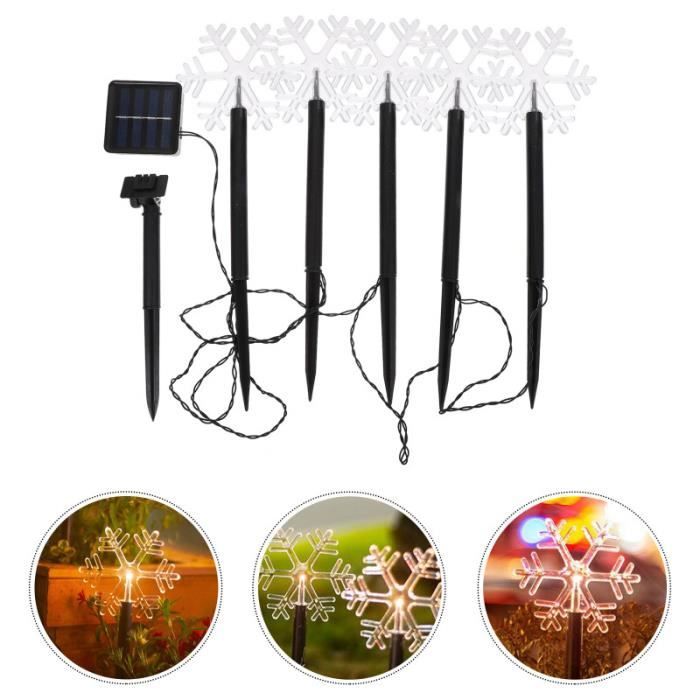 1 Set of Solarpowered Christmas Yard Decor Xmas Elements Design String
