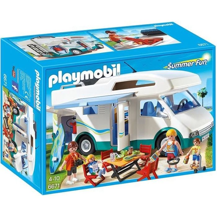 Photo de playmobil-6671-summer-fun-famille-avec-camping-car