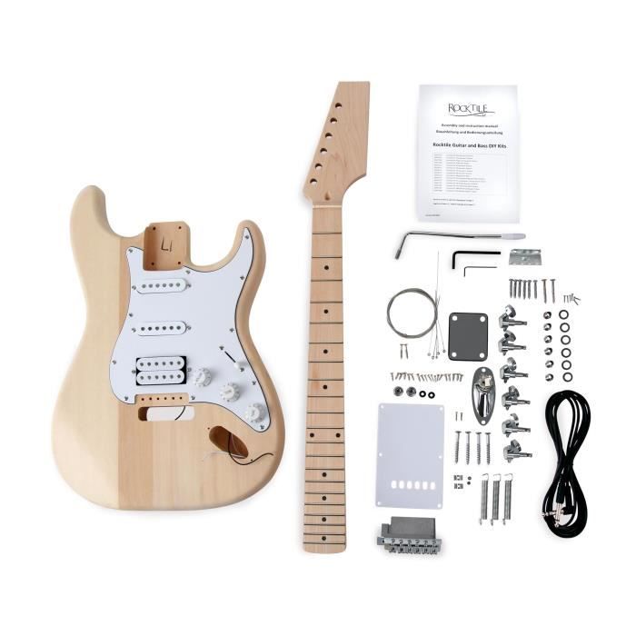 Customisation Personnelle Kit Guitare Électrique DIY Rocktile Style TL - Crée Ta Propre Guitare Unique Chitarra Elettrica